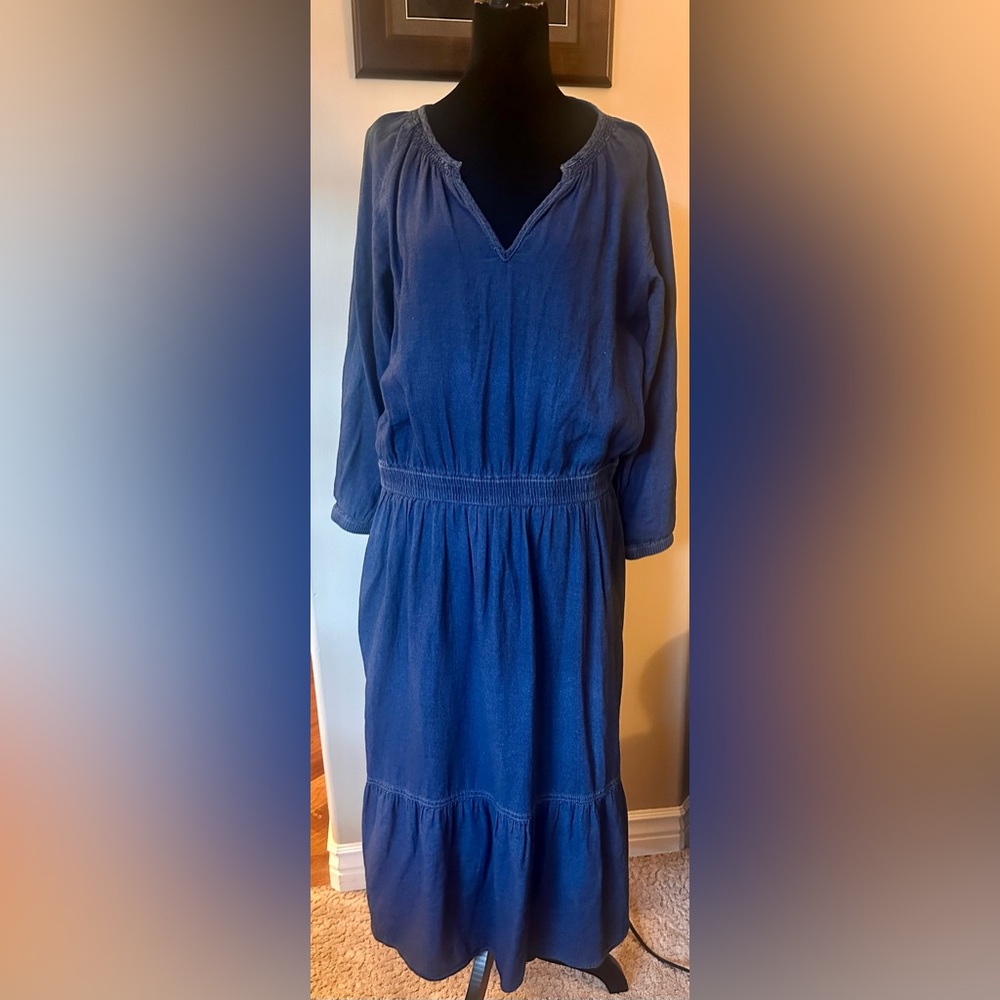 Elegant Blue Women's Dress